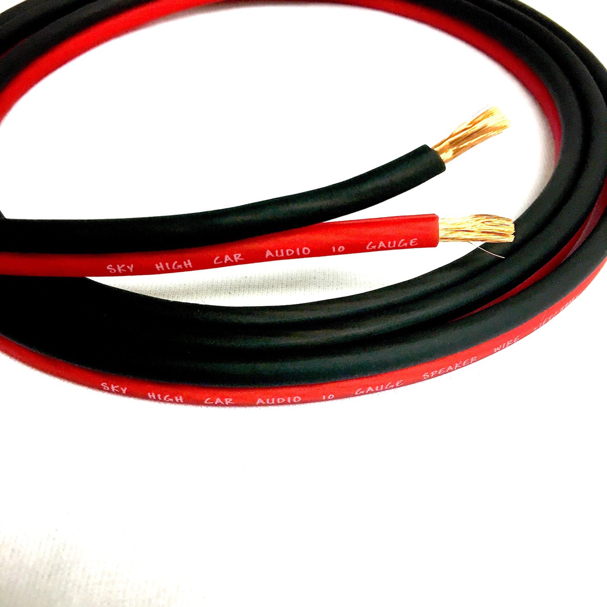 Sky High Car Audio OFC 10 Gauge Speaker Wire 1ft-100ft